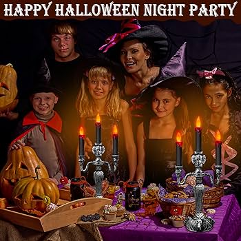 Amazon.com: [ Extra Large ] 2 Pack Halloween Candelabra with LED