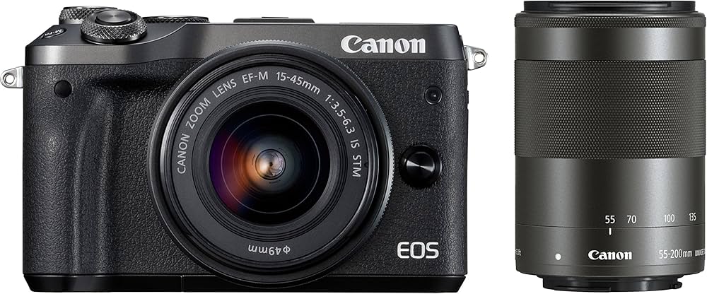 Amazon | Canon ミラーレス一眼カメラ EOS M6 ダブルズームキット