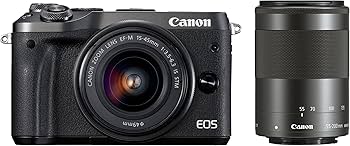 Amazon | Canon ミラーレス一眼カメラ EOS M6 ダブルズームキット