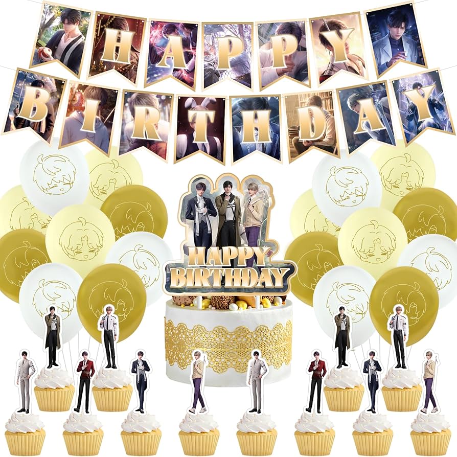 Amazon | 恋と深空 誕生日 飾り付け セイヤ レイ ホム キャラクター 全