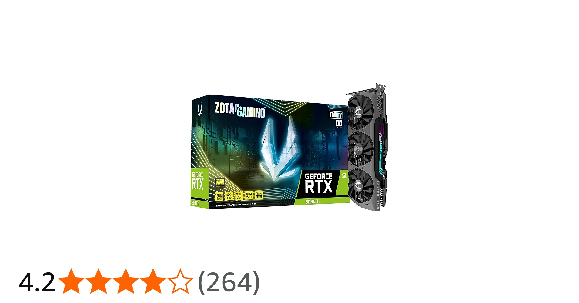 ZOTAC Gaming GeForce RTX™ 3080 Ti Trinity OC 12GB GDDR6X 384-bit