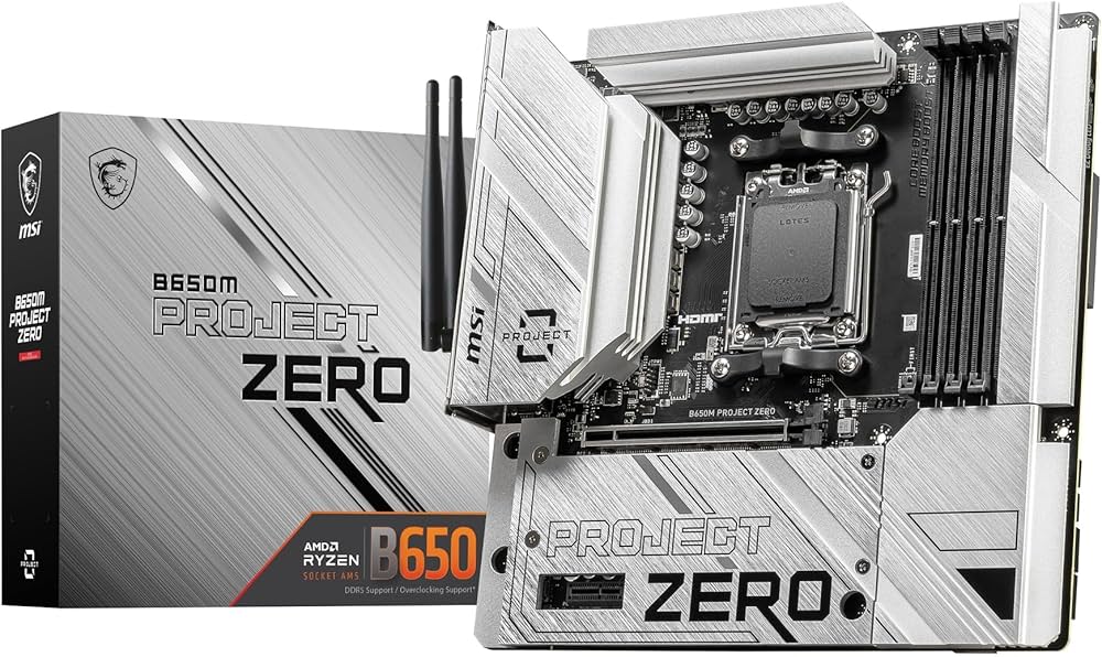 Amazon.co.jp: MSI B650M PROJECT ZERO バックコネクトデザイン採用
