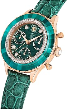 Amazon.com: Swarovski Octea Chrono Watch, Green Swiss-Made