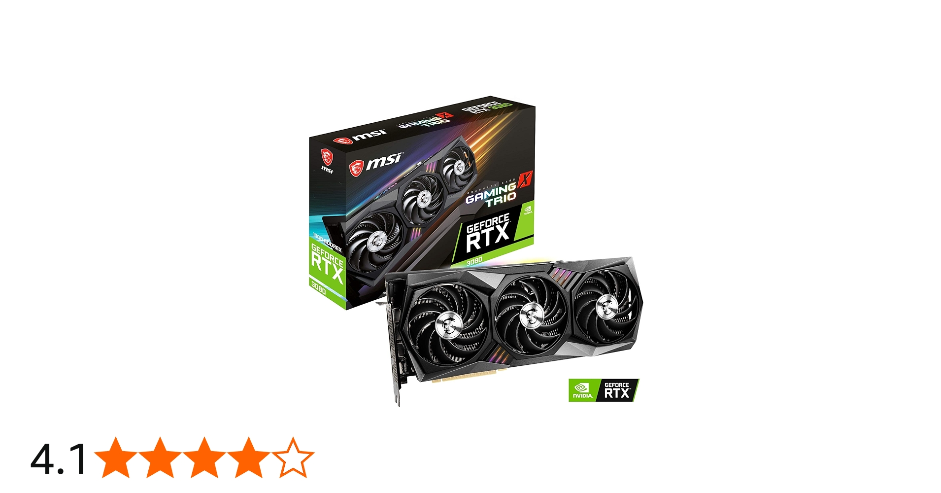 Amazon | 【整備済み品】 MSI GeForce RTX 3080 GAMING X TRIO 10G