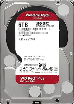 Amazon.com: Western Digital 6TB WD Red Plus NAS Internal Hard