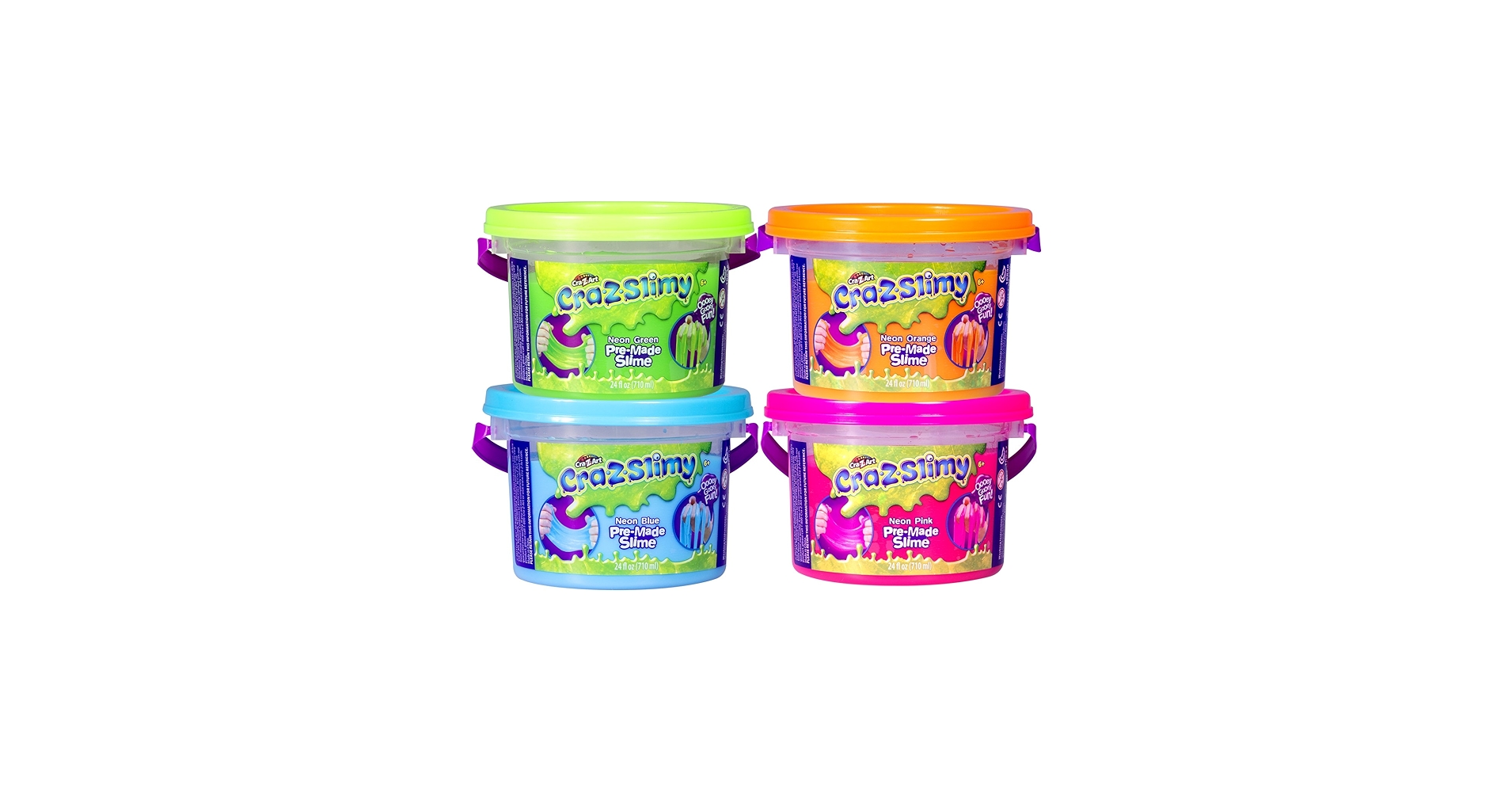 Amazon.com: CRA-Z-Slimy Creations Premade Slime 24oz Tub