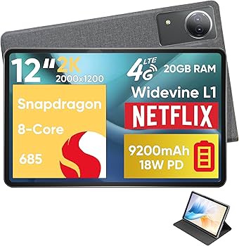 Amazon.com : N-one Android Tablet,Qualcomm Snapdragon 8-Core 20GB
