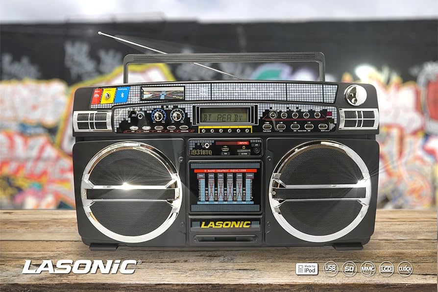 Amazon.com: Lasonic i-931BT BoomBox BLUETOOTH AM/FM EQ USB SD AUX