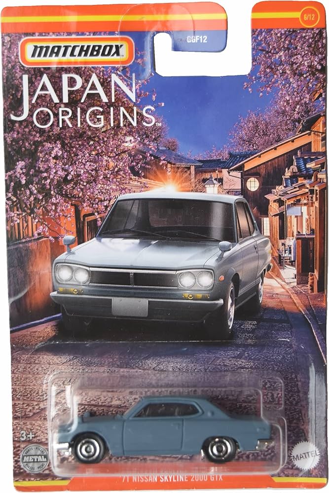 Amazon.com: Matchbox '71 Nissan Skyline 2000 GTX, Japan Origins 6