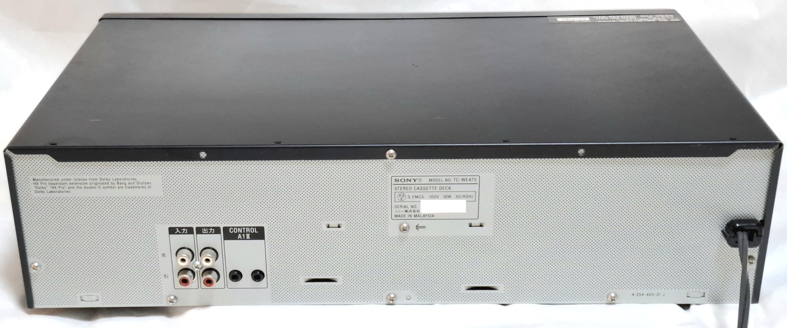 Amazon.co.jp: SONY TC-WE475 ツインリバースカセットデッキ : 家電