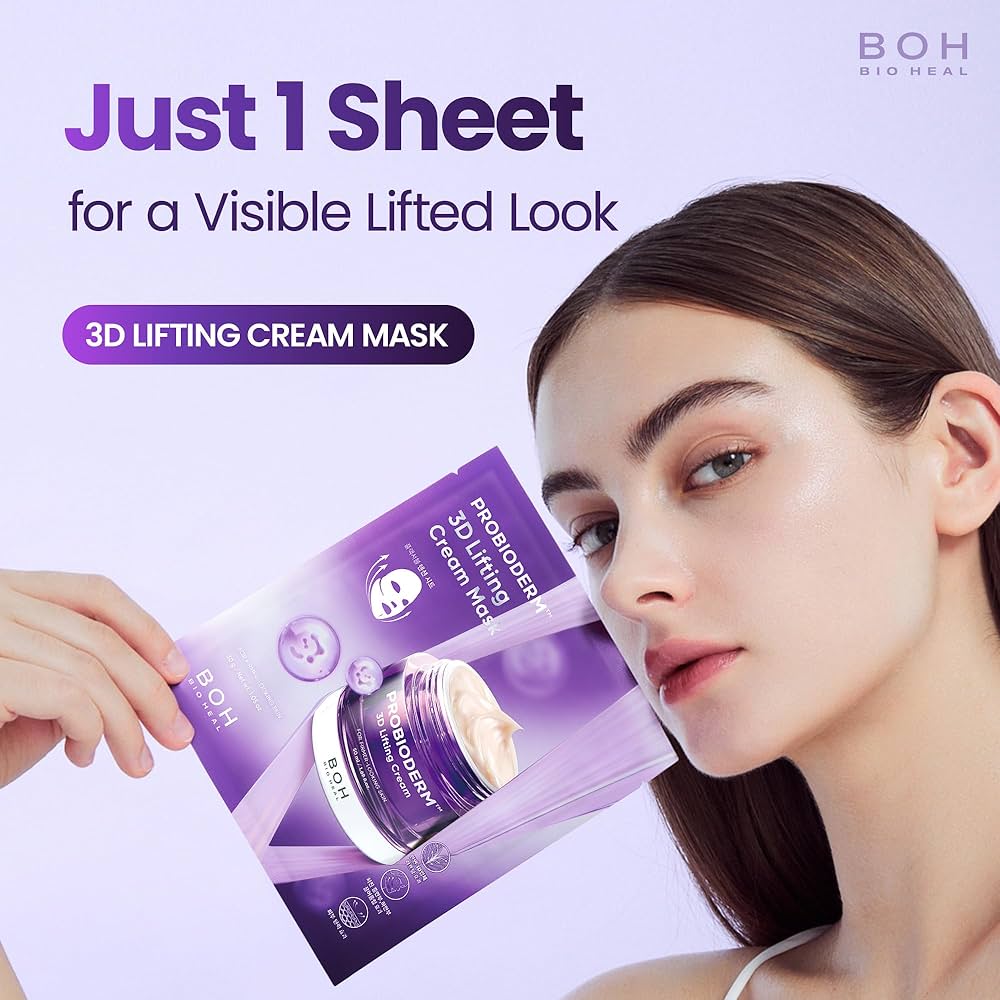 Amazon.com : BIOHEAL BOH Probioderm 3D Lifting Cream Mask 6 Sheets