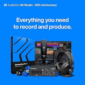 Amazon.com: PreSonus AudioBox USB 96 Studio Recording Package with