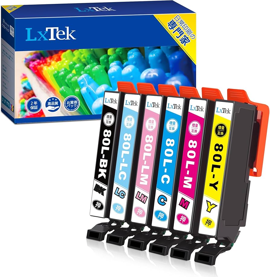 Amazon.co.jp: LxTek IC6CL80L 互換インクカートリッジ エプソン(Epson