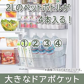 Amazon.co.jp: 東芝 冷蔵庫 幅60.0㎝ 411L 右開き GR-V41GH(WU) マット