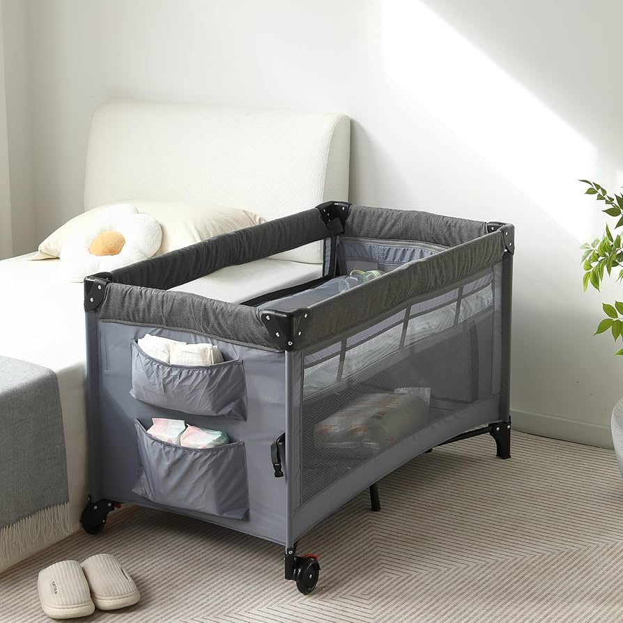 Amazon.co.jp: OSJ ベビーサークル 折りたたみ 添い寝ベッド