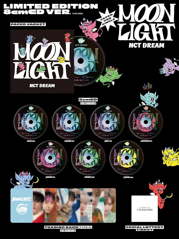 Nct Dream - Moonlight - Limited 8CM CD Edition - Amazon.com Music