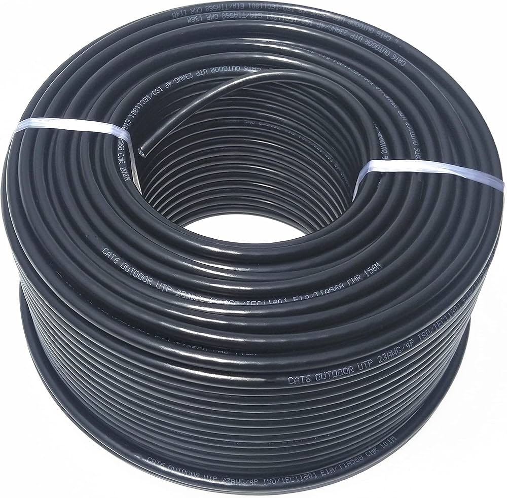 Amazon.co.jp: 100M CAT6 屋外高耐久 LANケーブル 屋外用 自作用