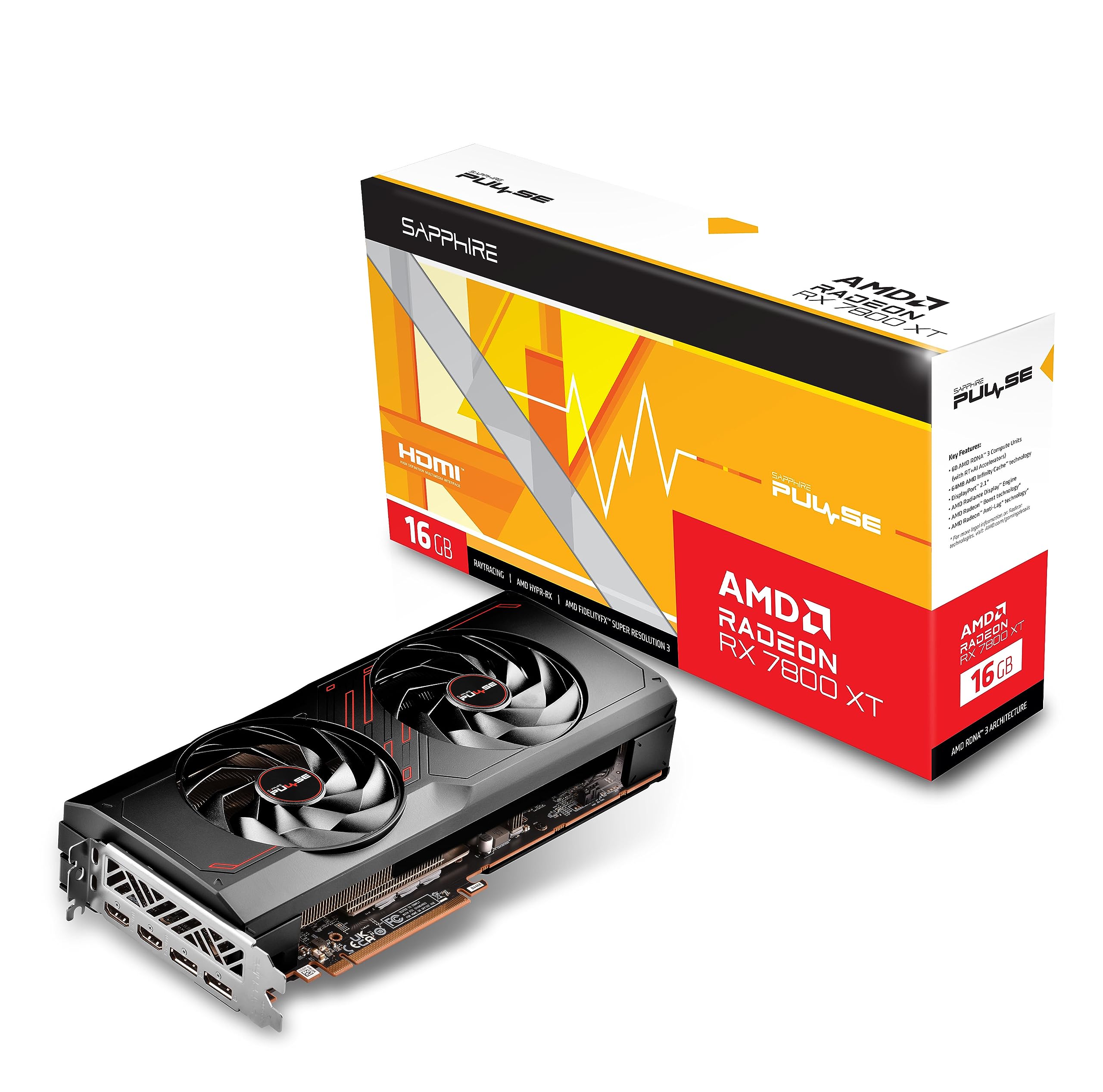 Amazon.com: Sapphire 11330-02-20G Pulse AMD Radeon RX 7800 XT