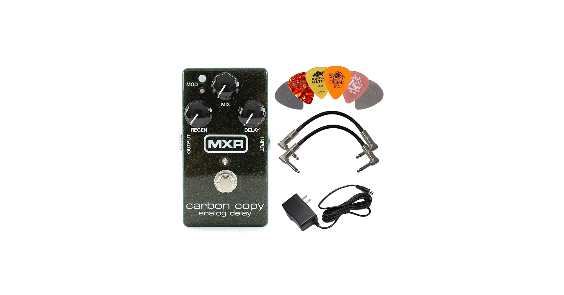 Amazon.com: MXR M169 Carbon Copy Analog Delay Pedal BUNDLE with AC