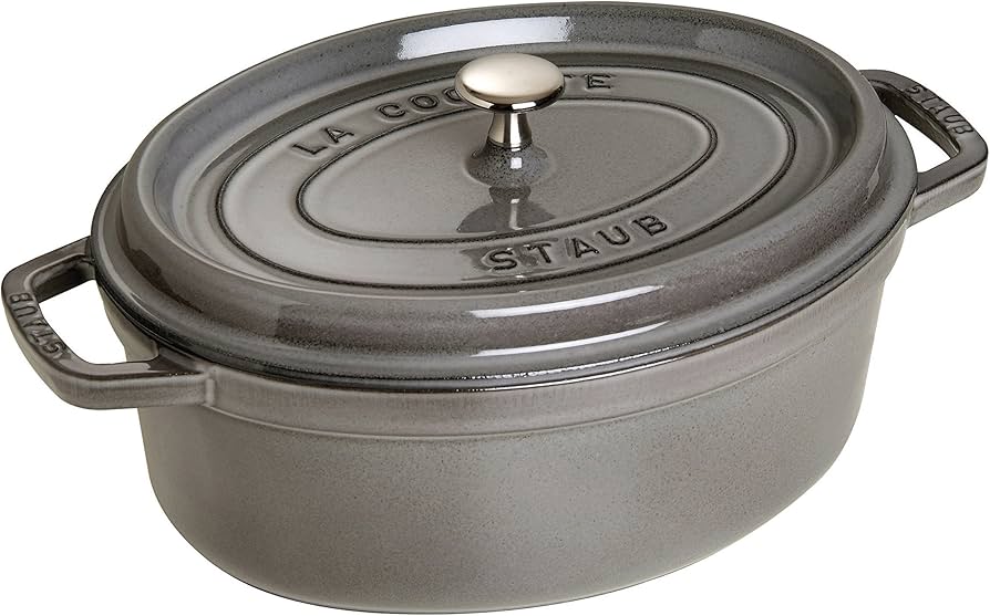 Amazon.com: staub La Cocotte Oval 40500-236 Pico Cocotte Oval Gray
