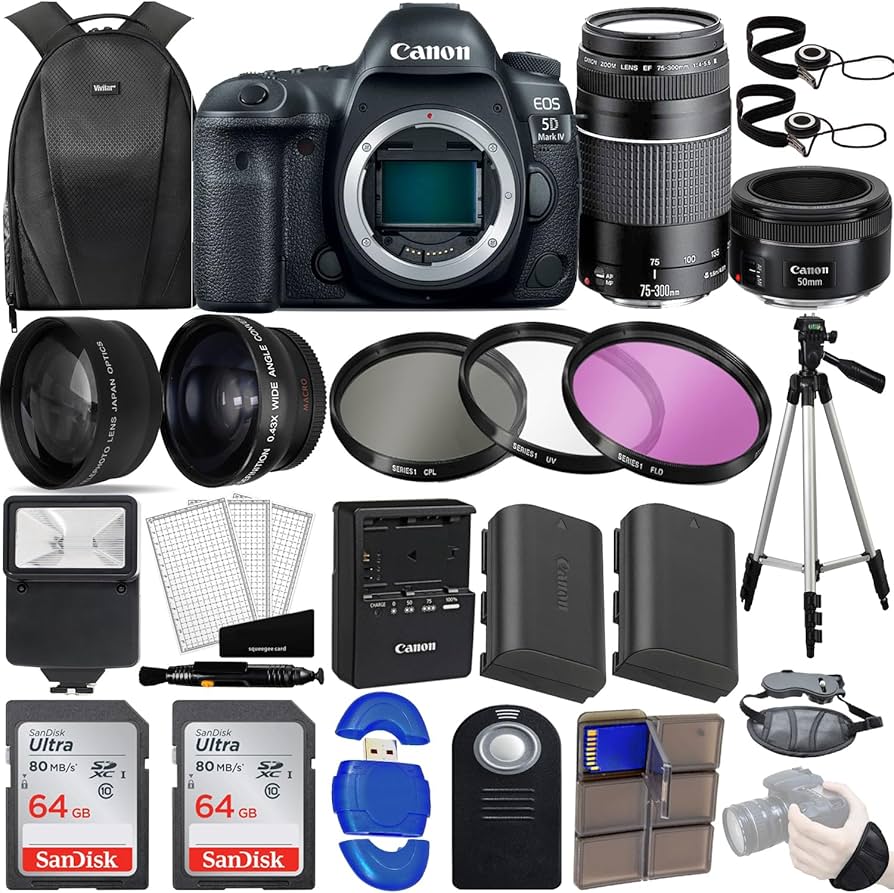 Amazon.com : Canon EOS 5D Mark IV 30.4 MP DSLR Full Frame Camera