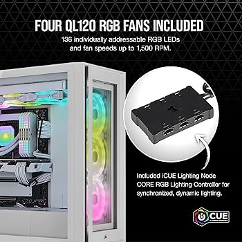 Amazon | CORSAIR iCUE 5000X RGB QL Edition QLエディション ミドル