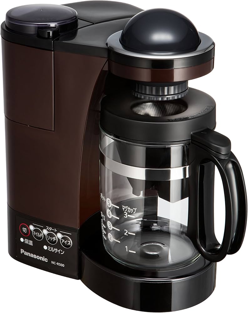 Amazon | パナソニック コーヒーメーカー ミル付き ステンレス