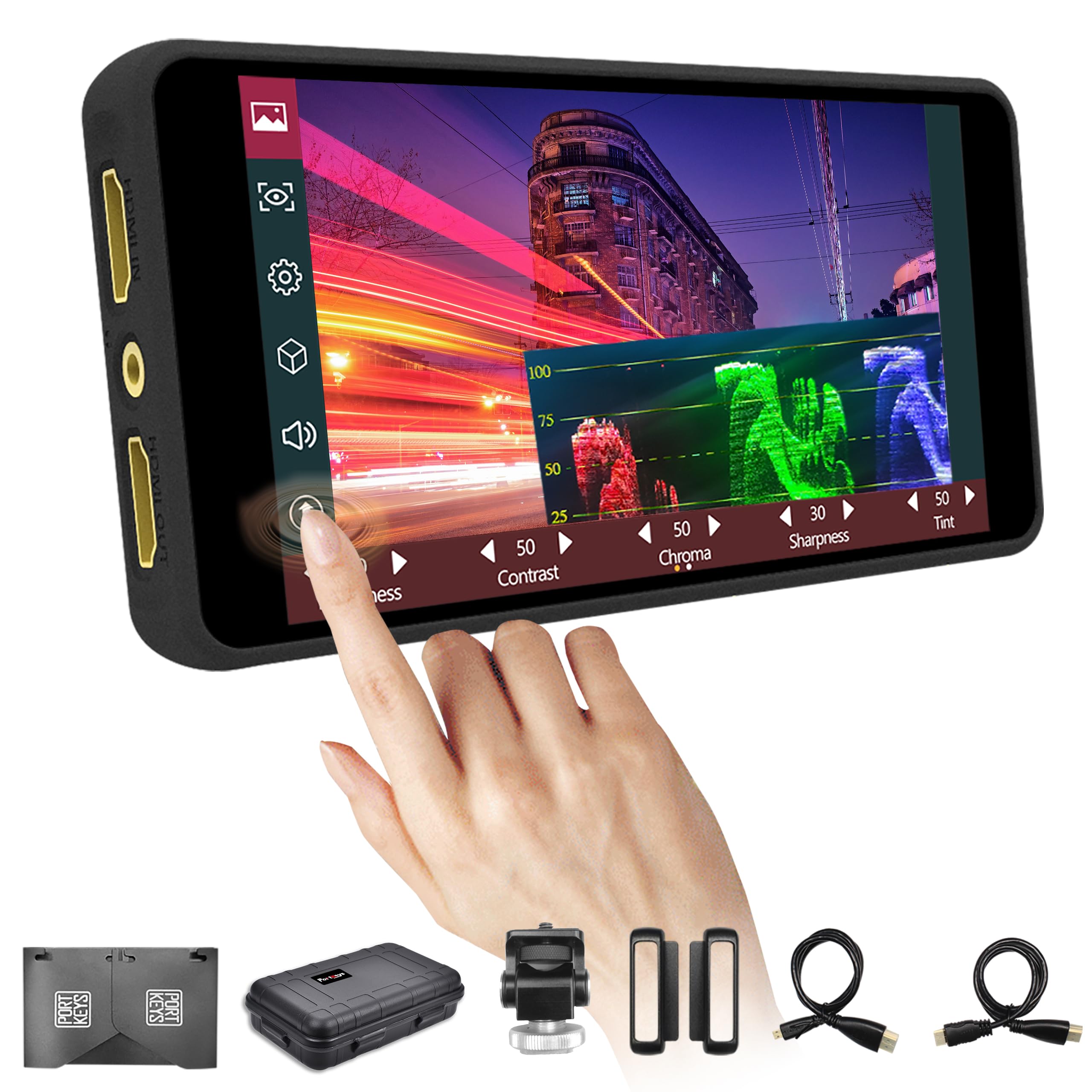 Amazon.com: Portkeys PT5 II Camera Monitor Touchscreen DSLR Field