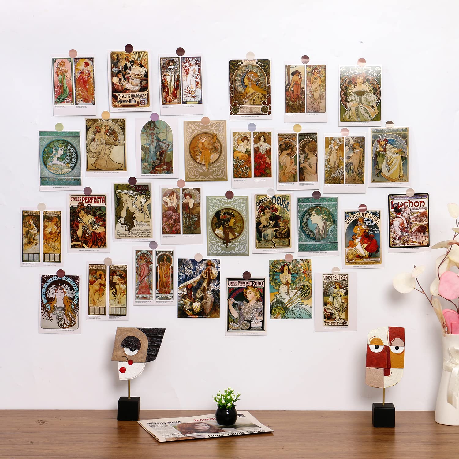 Amazon.co.jp: アートポストカード 有名な絵画アートワーク ポスト