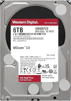 Amazon.com: Western Digital 6TB WD Red Plus NAS Internal Hard