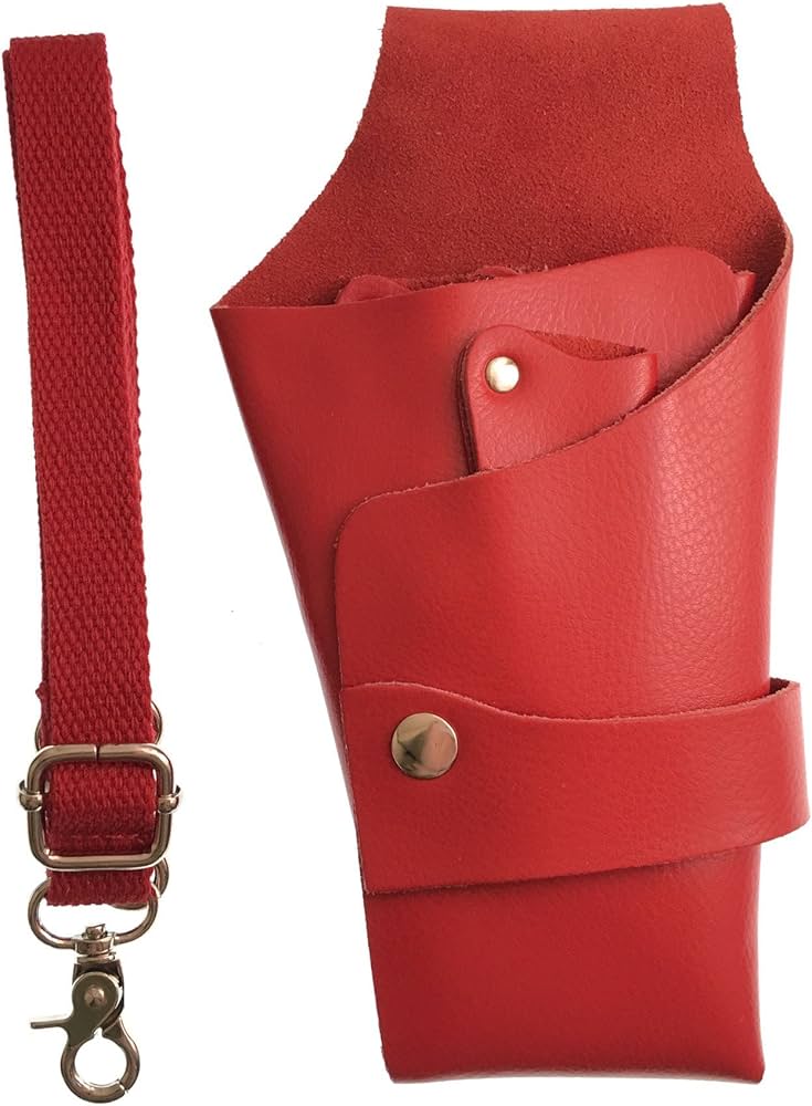 Amazon | [GLASS FROG] シザーケース 本革 4丁挿し 美容師 トリマー