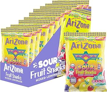 Amazon.com: AriZona Sour Lemonade Fruit Snacks - NEW - 5 Ounce
