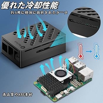 Amazon.co.jp: RasTech Raspberry Pi5 8GB Kit 技適済み raspberry pi5