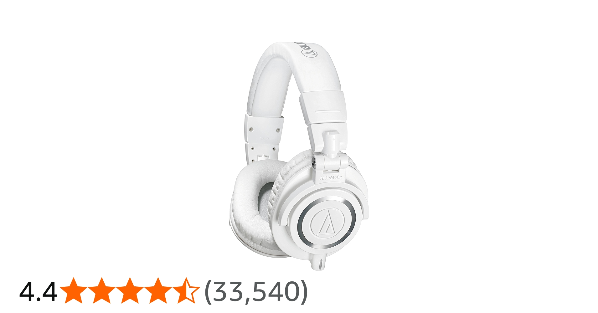 Audio Technica ATH-M50XWH Headphones - White : Audio-Technica
