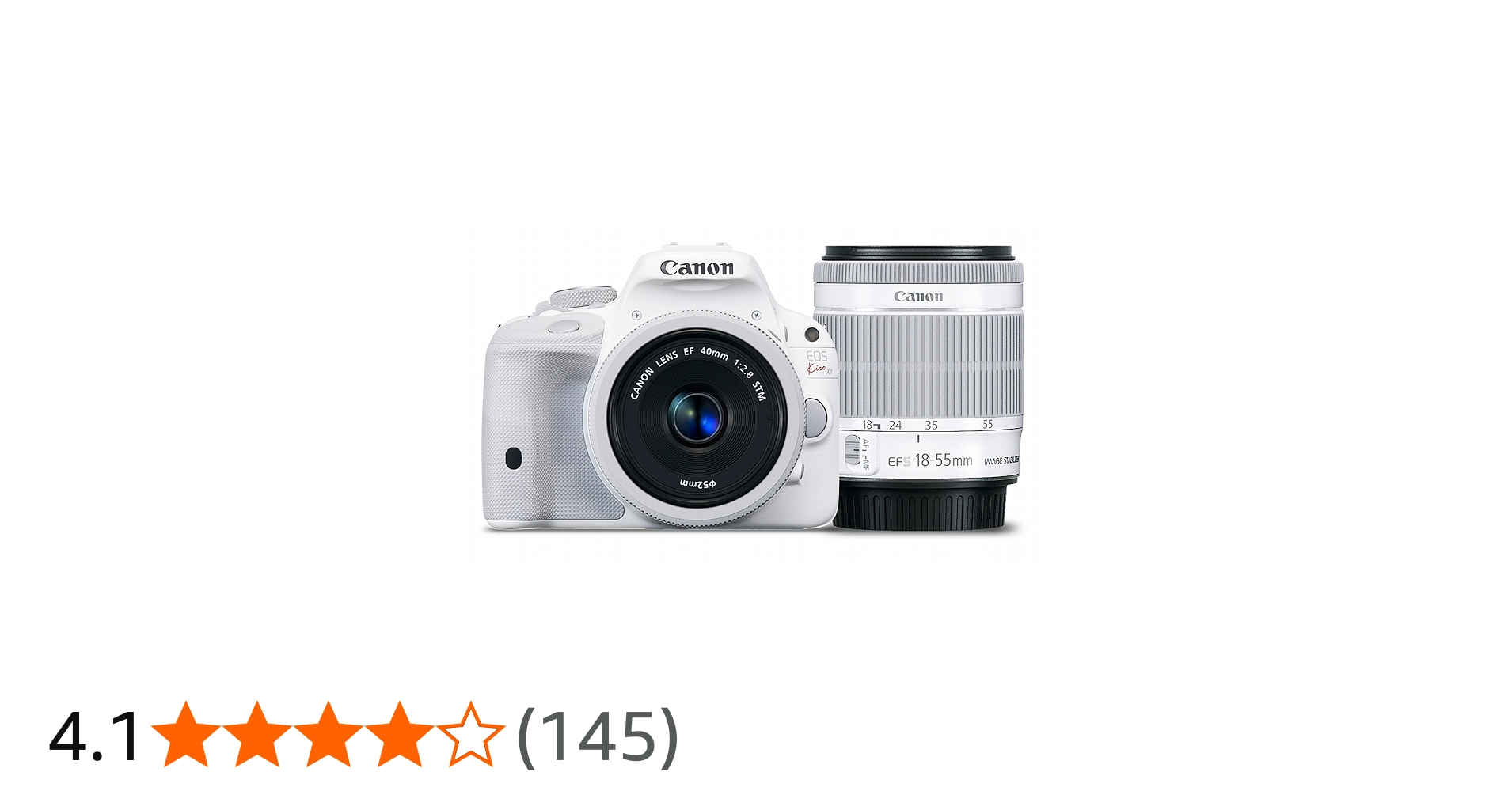 Canon DSLR Camera EOS Kiss X7 (White) with EF 40mm F2.8 STM + EF-S