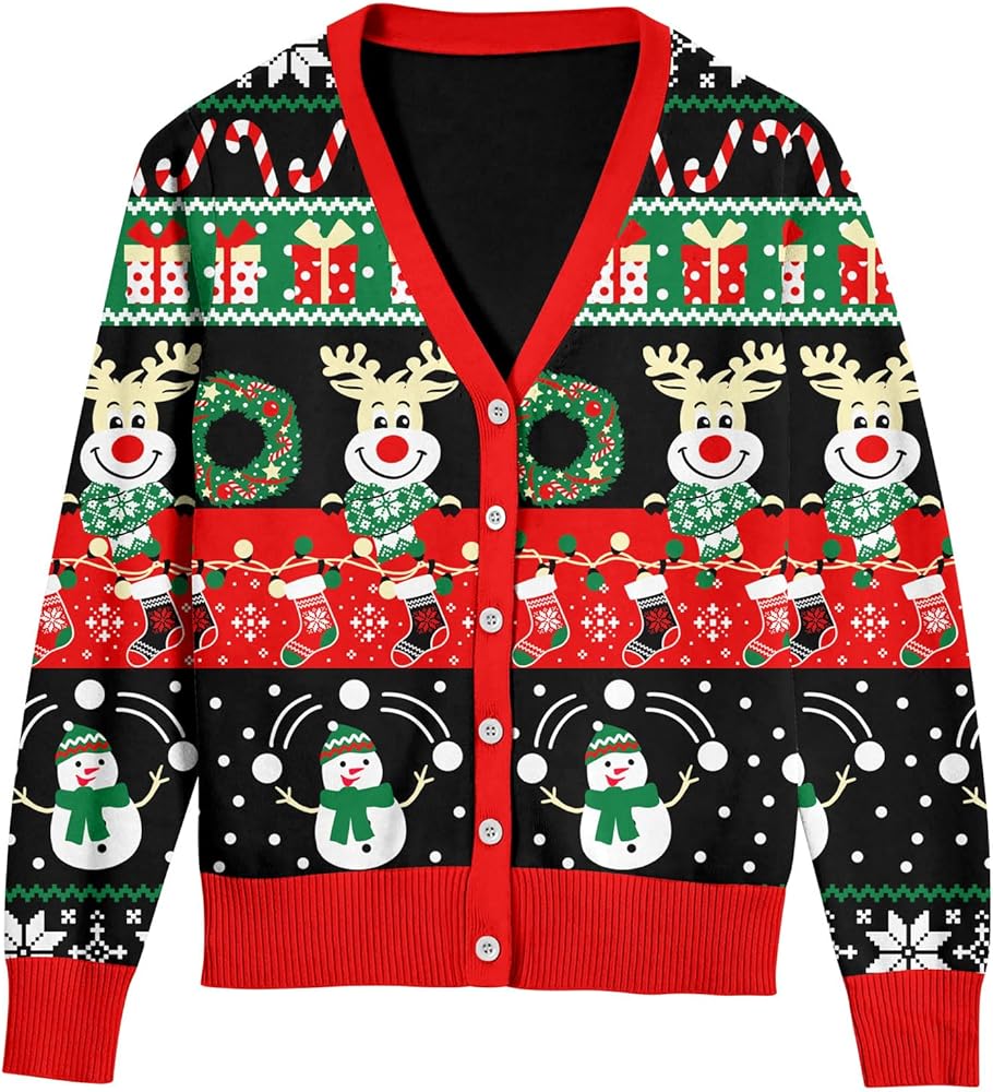 Goodstoworld Nightmare Before Christmas Cardigan Sweater Women