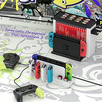Amazon.com: Switch Game Storage with Controller Charger for