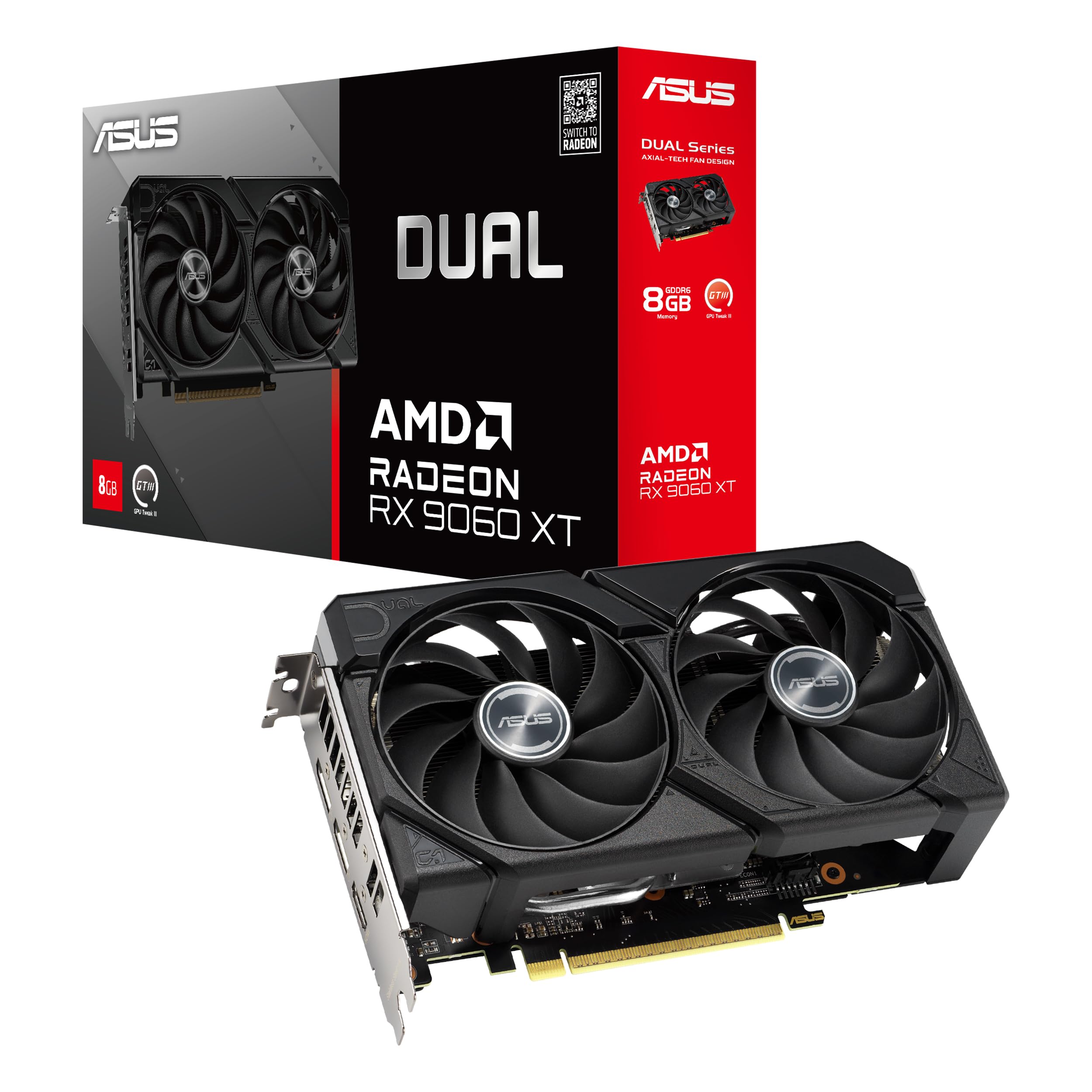 Amazon.com: ASUS Dual Radeon™ RX 9060 XT 8GB GDDR6 Graphics Card