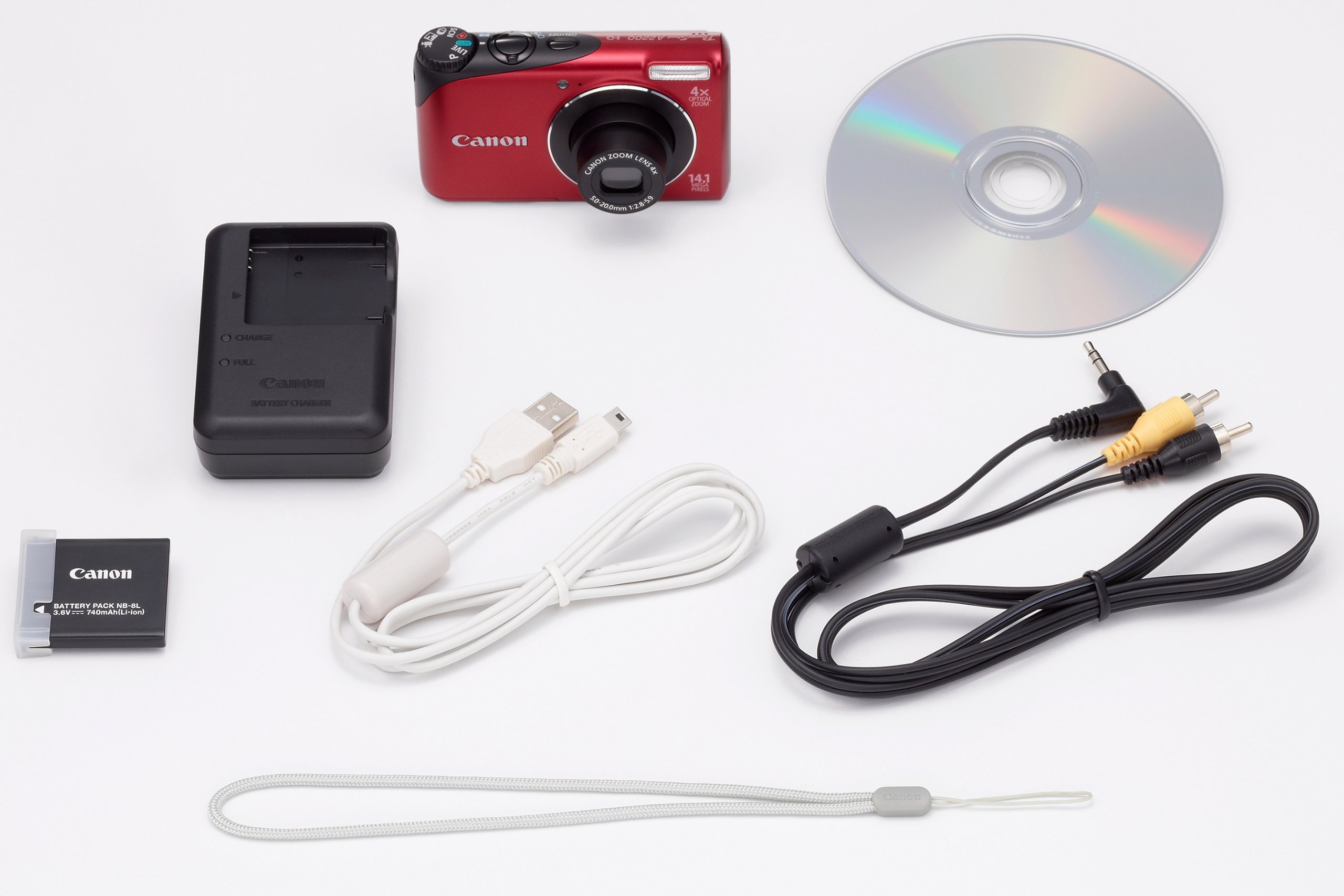 Canon Power Shot パワーショット A2200 デジカメ レッド Canon