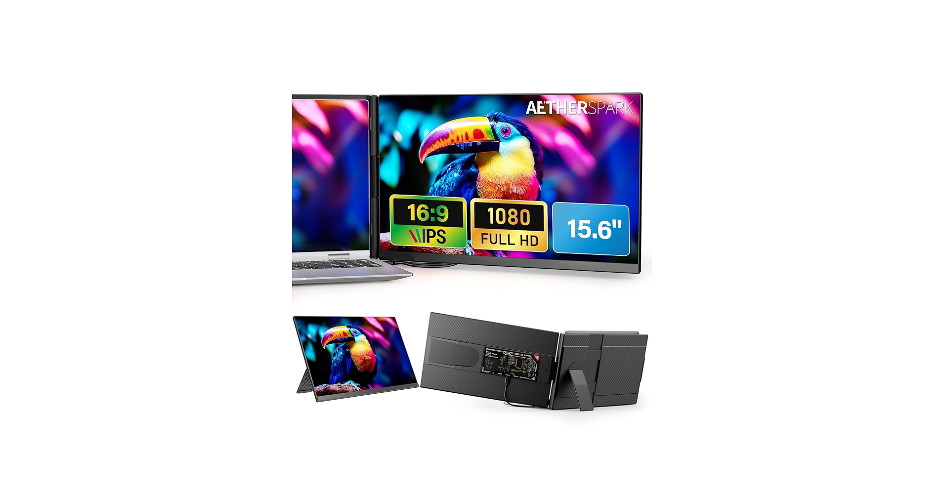 Amazon.com: Laptop Screen Extender Portable Monitor, Dual 15.6