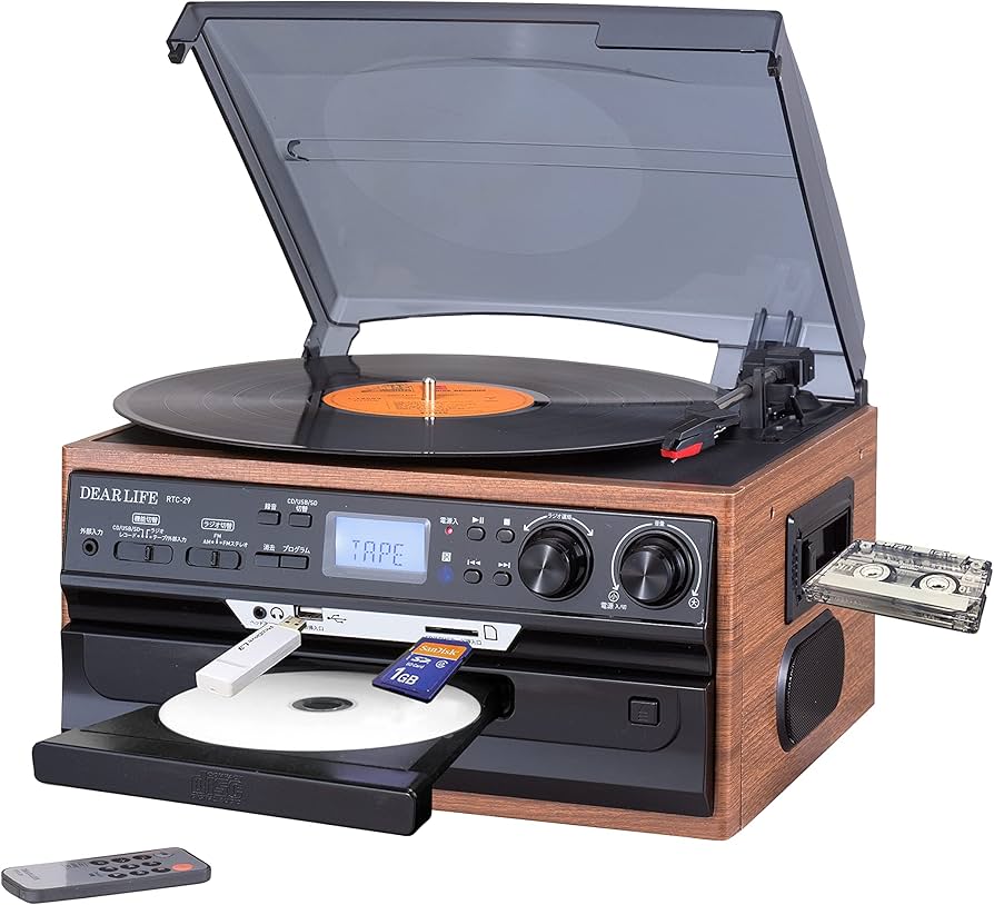 Amazon | レコード/CD/ラジオ＆カセット搭載多機能プレーヤー RTC-29