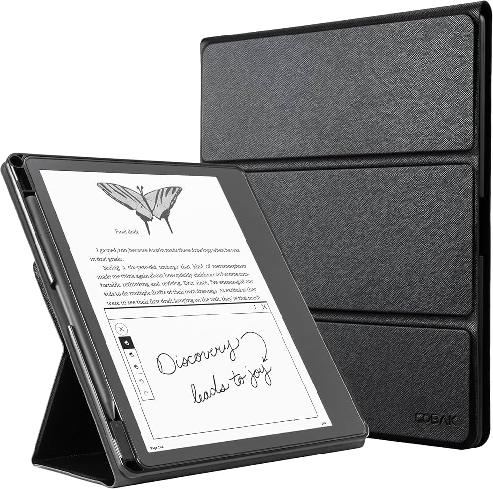 Amazon.com: CoBak Stand Case for Kindle Scribe - Premium Folio