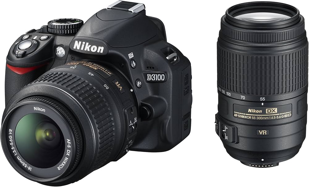 Nikon D3100 SLR-Digitalkamera Kit inkl. AF-S DX 18-55 mm VR