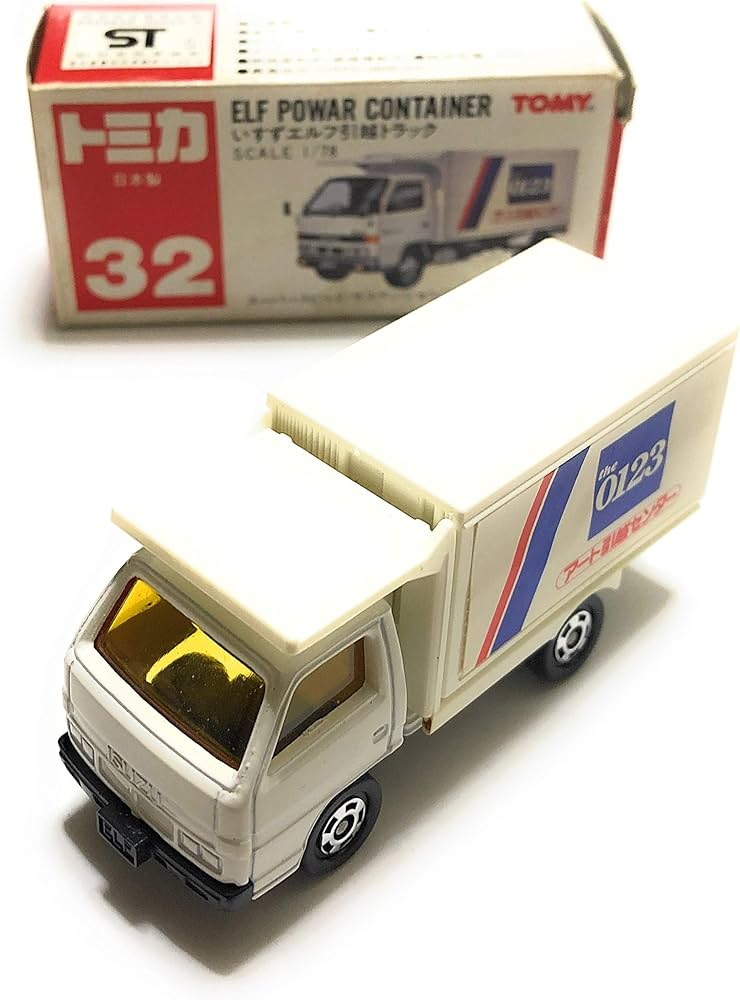 Amazon | トミカ 赤箱 32 いすゞ エルフ引越しトラック アート引越
