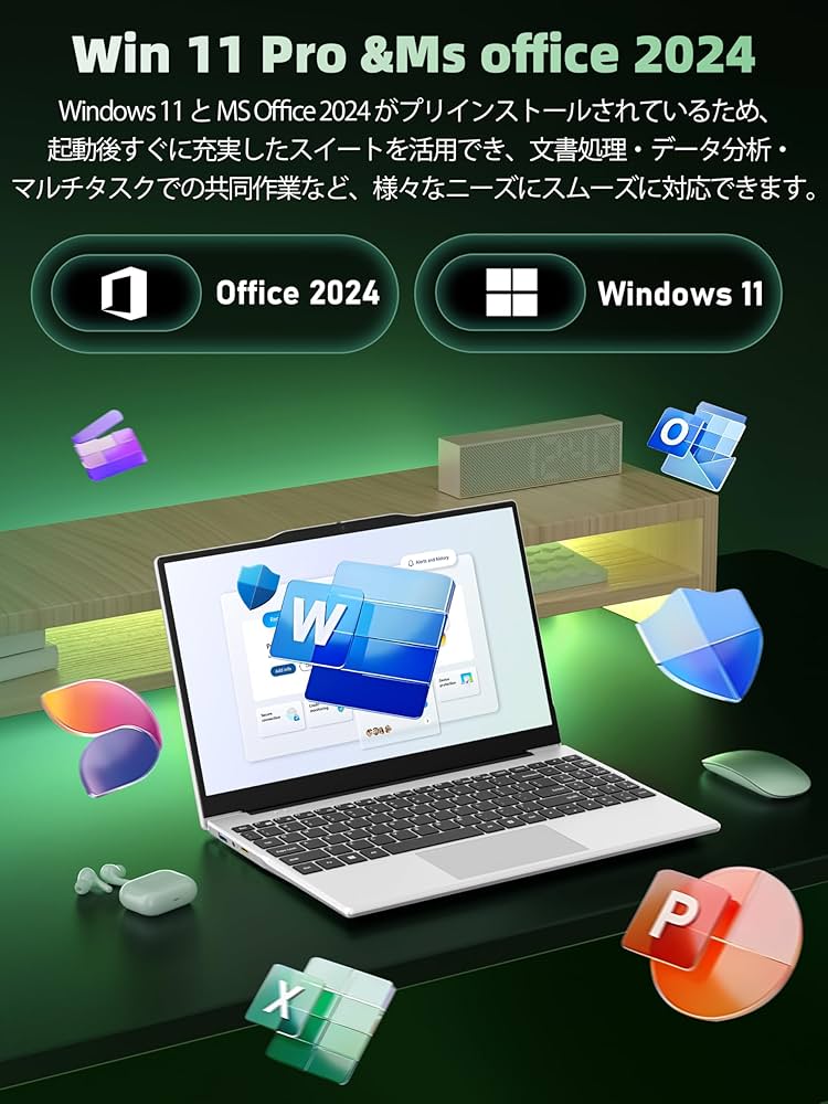Amazon.co.jp: Fsjun Win 11/MS Office 2024搭載 超薄軽量 14型