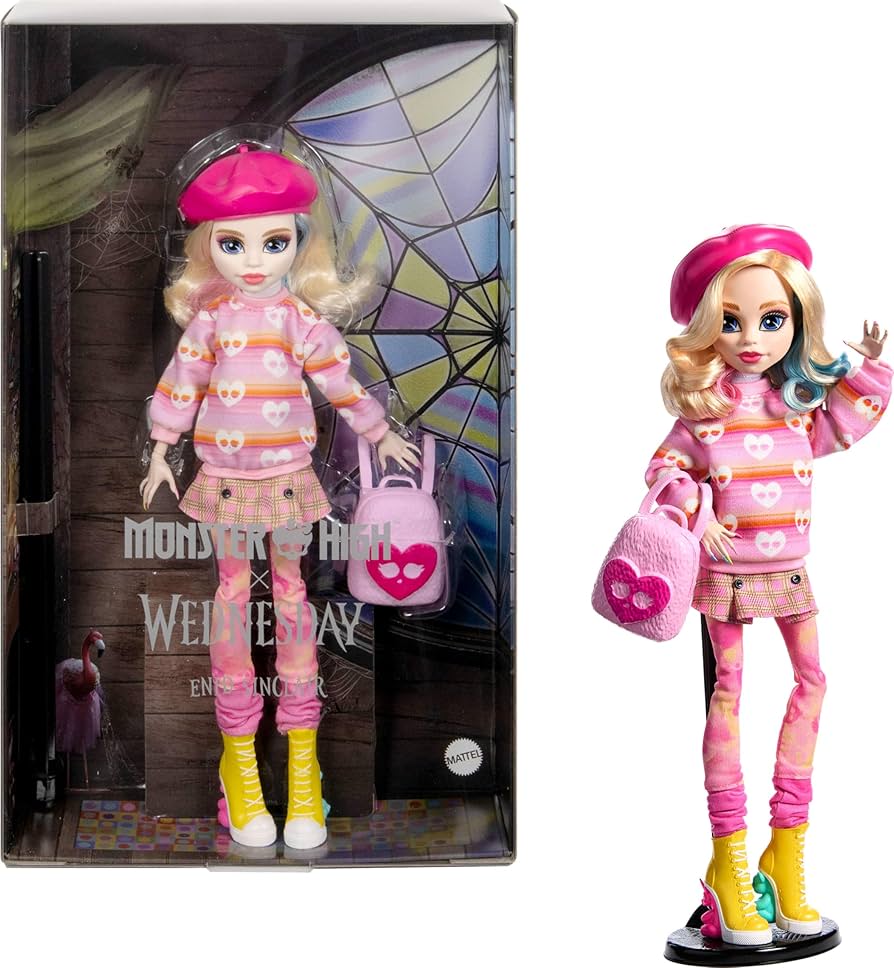 Amazon.com: Monster High Wednesday Doll and Accessories, Enid