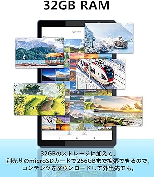 Amazon.co.jp: ブルーのAndroid 12 タブレット、10 インチ IPS HD