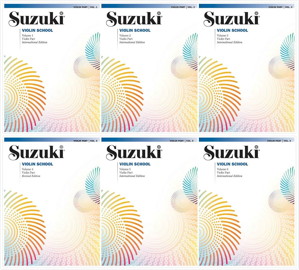 NEW SET! Suzuki Violin School Volumes Set (6 Books) - Volume 1, 2
