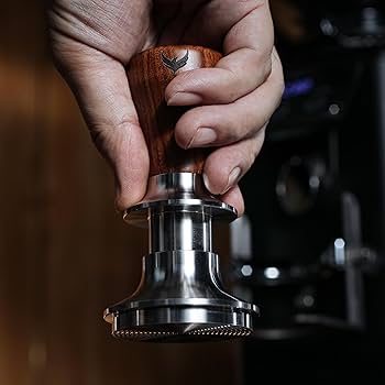 Amazon.com: KNODOS 58.5mm Espresso Tamper – Rosewood Handle, Self