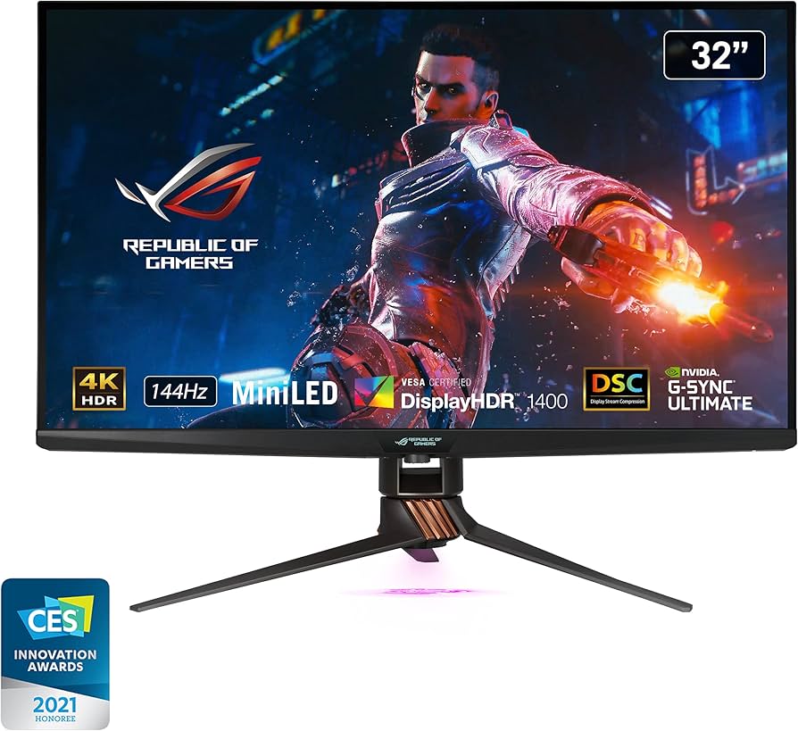 Amazon.com: ASUS ROG Swift 32” 4K HDR 144Hz DSC Gaming Monitor
